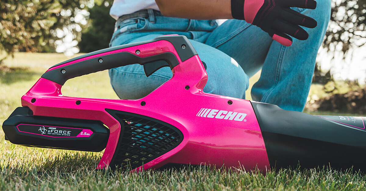 PINK ECHO blower for breast cancer awareness