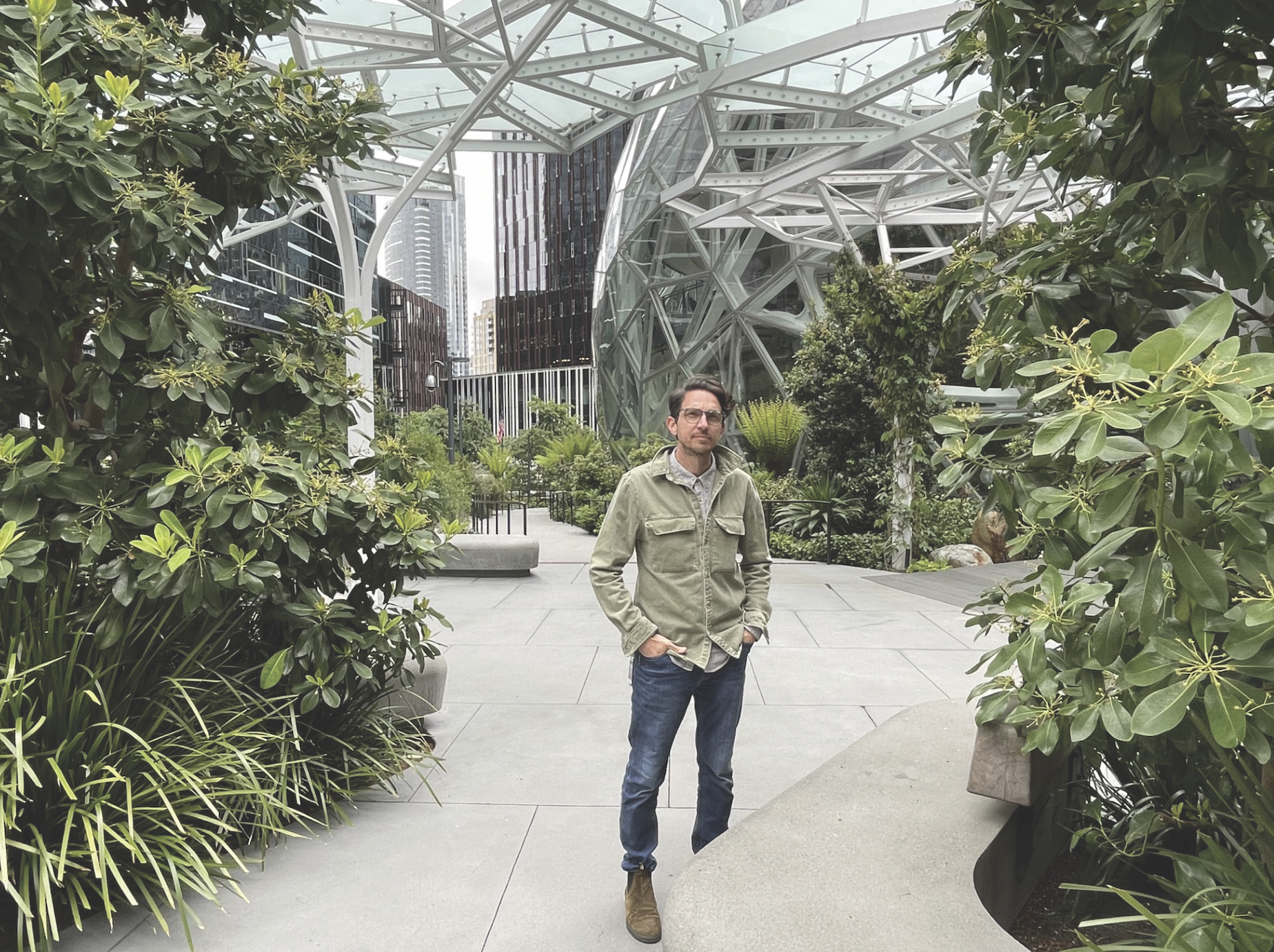 Fabian Sanain at the Amazon Spheres