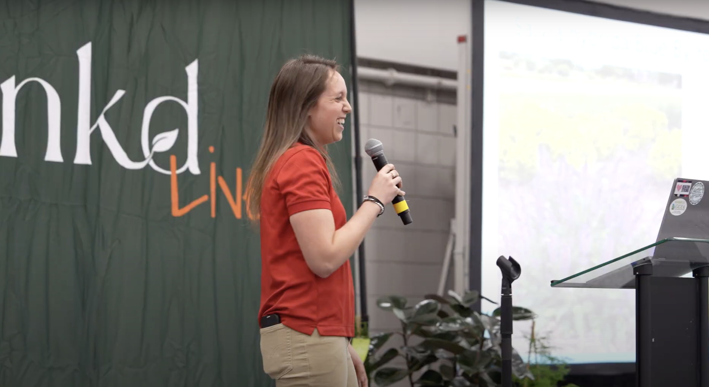 Sarah Houtsma, Account Development Representative for Ball Horticulture, speaking at SYNKD Live 2024