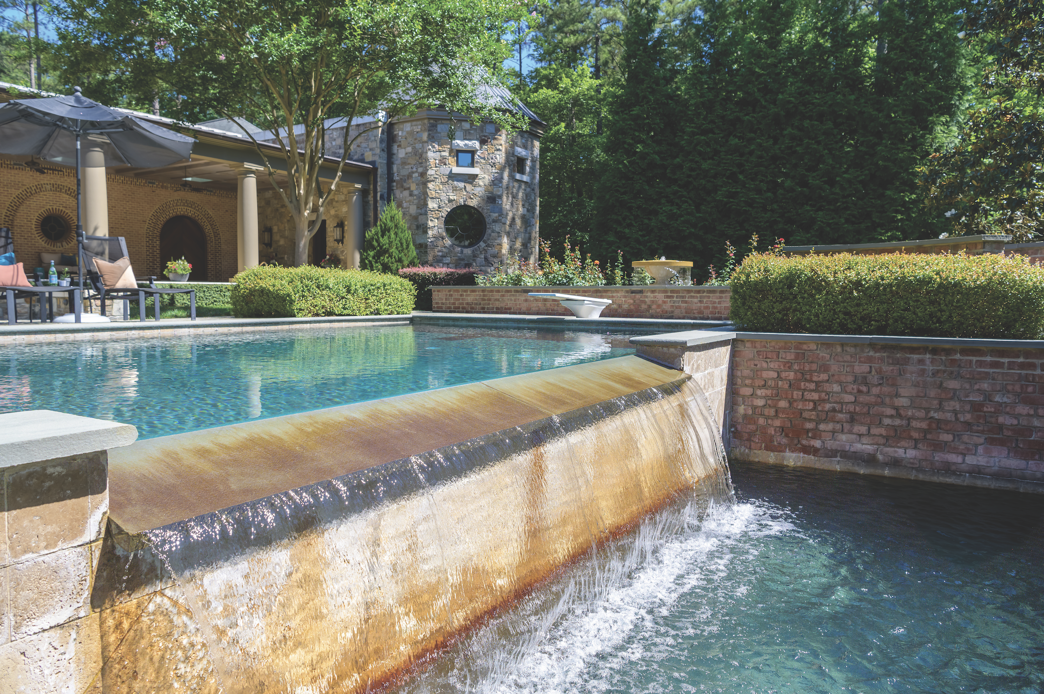 Water Feature in Pool