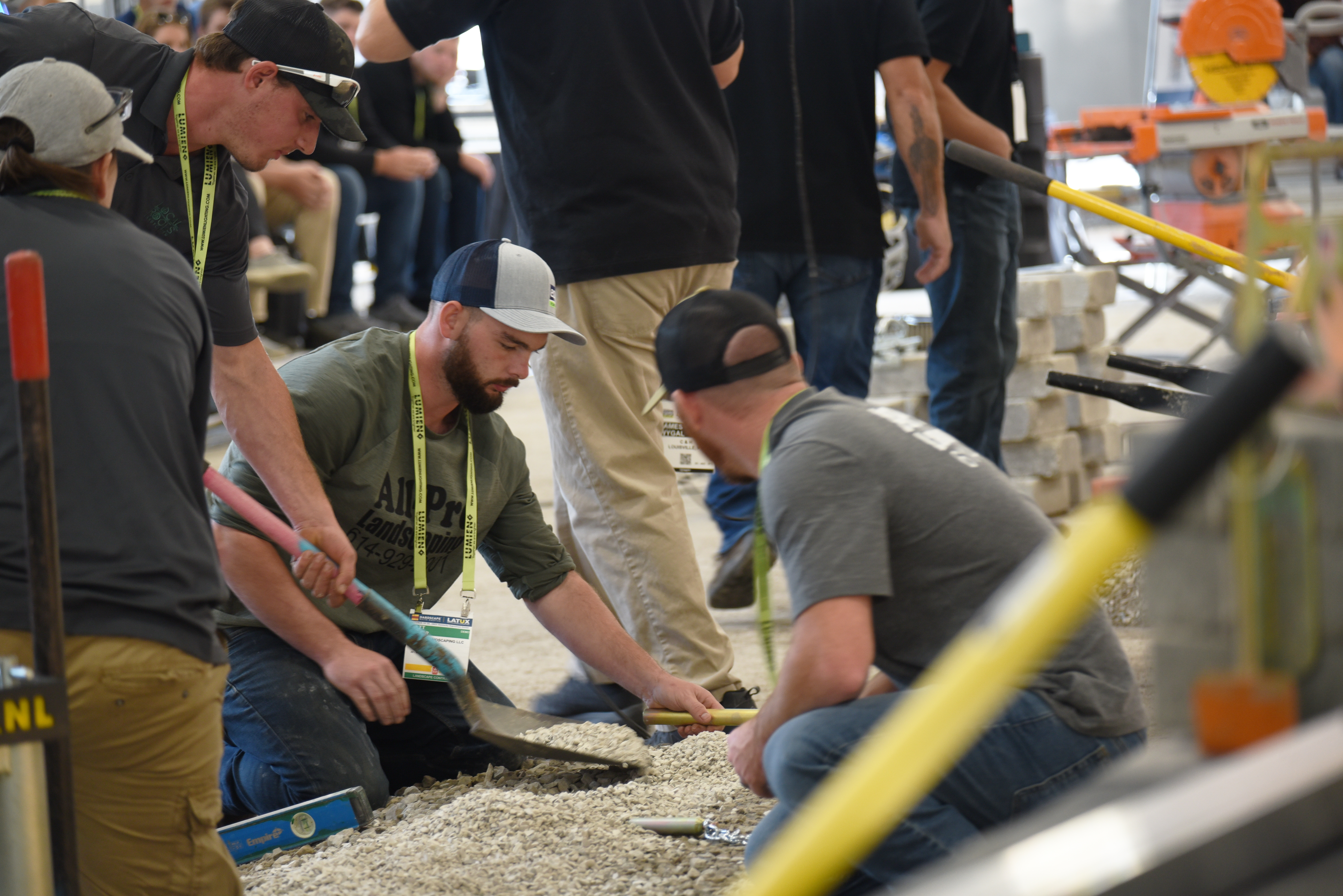 Demonstrations at Hardscape North America.