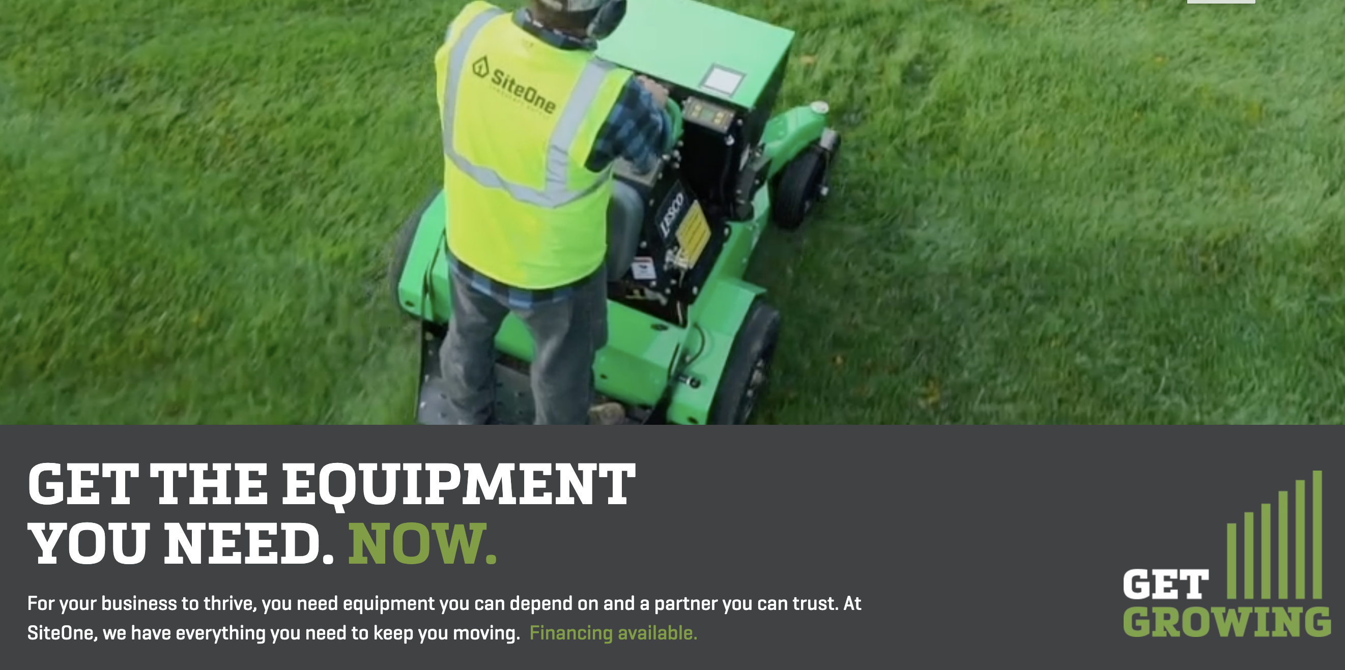 SiteOne offers new equip service