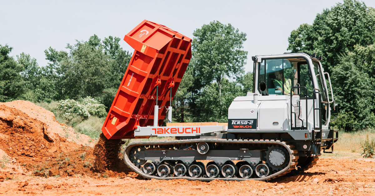 Takeuchi Introduces TCR50-2 Crawler Dumper to North America